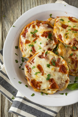 Homemade Pepperoni Mini Pizza Bagels