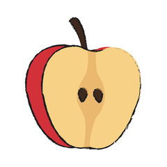 apple fruit icon image vector illustration design 