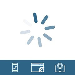 loading icon stock vector illustration flat design