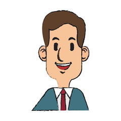 businessman cartoon icon image vector illustration design 