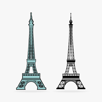 Vector Symbol Eiffel Tower