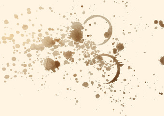 Coffee Stain Vector Bacground