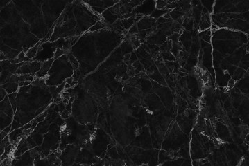 Fototapeta na wymiar Black marble natural pattern for background, Pattern with high resolution, Detailed of real genuine marble from nature.