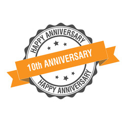 10th anniversary stamp illustration