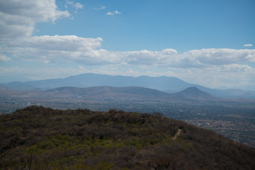Monte Alban is a large pre-Columbian archaeological site in Oaxaca, Mexico