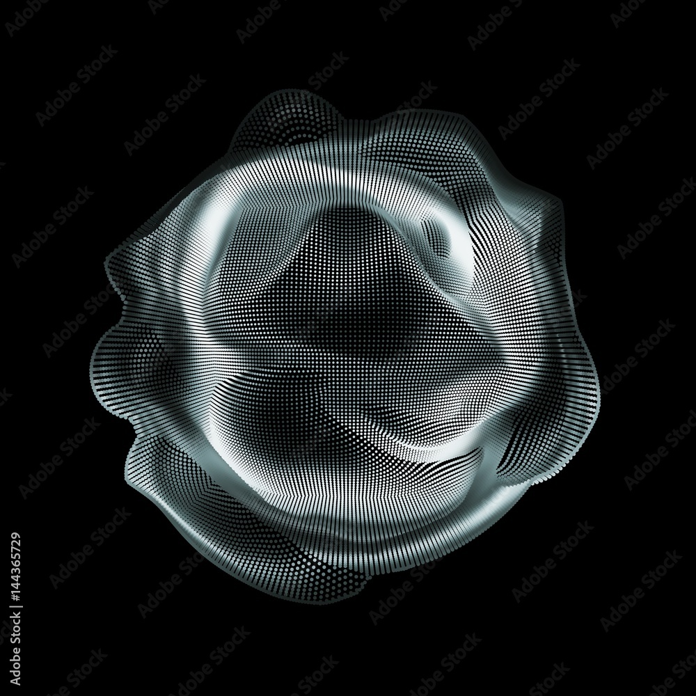 Poster abstract vector colorful mesh on dark background. futuristic style card. elegant background for busi