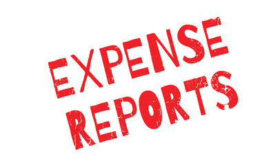 Expense Reports rubber stamp. Grunge design with dust scratches. Effects can be easily removed for a clean, crisp look. Color is easily changed.