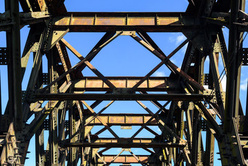 Fototapeta premium Old Vistula Bridge in Tczew. Poland, Europe.