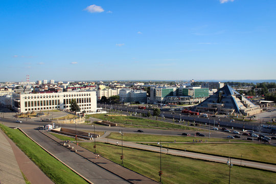 Панорама Казани со стен Кремля