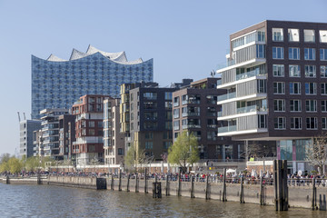 Obraz premium Hafencity in Hamburg, Deutschland