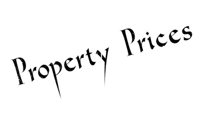 Property Prices rubber stamp. Grunge design with dust scratches. Effects can be easily removed for a clean, crisp look. Color is easily changed.