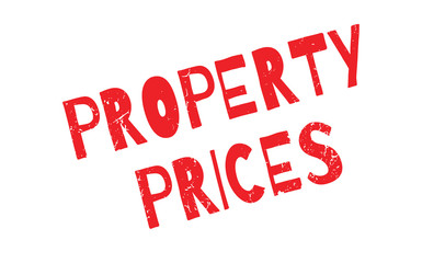 Property Prices rubber stamp. Grunge design with dust scratches. Effects can be easily removed for a clean, crisp look. Color is easily changed.
