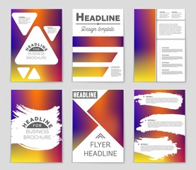 Abstract vector layout background set. For art template design, list, page, mockup brochure theme style, banner, idea, cover, booklet, print, flyer, book, blank, card, ad, sign, sheet,, a4