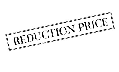 Reduction Price rubber stamp. Grunge design with dust scratches. Effects can be easily removed for a clean, crisp look. Color is easily changed.