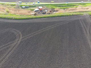 Repair of the gas pipeline section passing through the water channel. Repair work