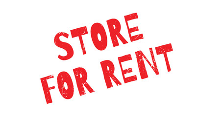 Store For Rent rubber stamp. Grunge design with dust scratches. Effects can be easily removed for a clean, crisp look. Color is easily changed.