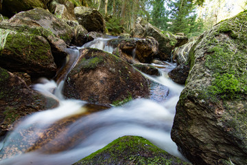 Steiniger Wasserfall am Oderteich 