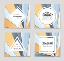 Abstract vector layout background set. For art template design, list, front page, mockup brochure theme style, banner, idea, cover, booklet, print, flyer, book, blank, card, ad, sign, sheet,, a4