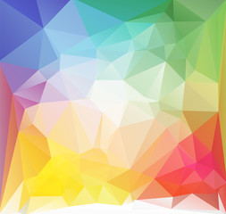 Fototapeta premium square low poly vector background multicolored
