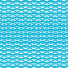 Seamless pattern with waves.Vector illustration.