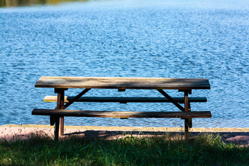 Table at Lake