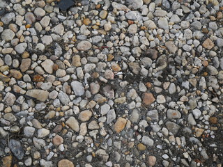 Gravel Stone or Pebble Road Street, Background and Textured.