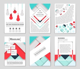 Abstract vector layout background set. For art template design, list, front page, mockup brochure theme style, banner, idea, cover, booklet, print, flyer, book, blank, card, ad, sign, sheet,, a4