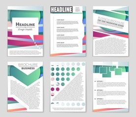 Abstract vector layout background set. For art template design, list, front page, mockup brochure theme style, banner, idea, cover, booklet, print, flyer, book, blank, card, ad, sign, sheet,, a4