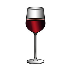 glass of wine icon image vector illustration design 