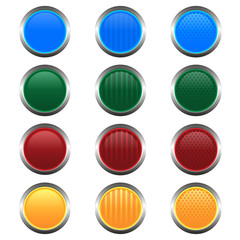 Colorful buttons for websites