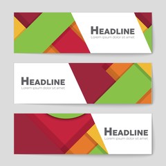 Fototapeta premium Abstract vector layout background set. For art template design, list, front page, mockup brochure theme style, banner, idea, cover, booklet, print, flyer, book, blank, card, ad, sign, sheet,, a4