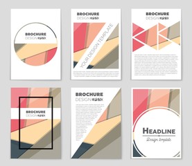 Abstract vector layout background set. For art template design, list, front page, mockup brochure theme style, banner, idea, cover, booklet, print, flyer, book, blank, card, ad, sign, sheet,, a4