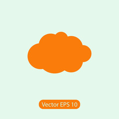  cloud icon, vector illustration. Flat design style