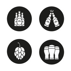 Beer icons set