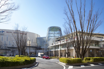 柏の葉キャンパス駅　駅前の風景