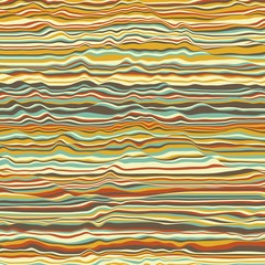 Vector striped background. Abstract color waves. Sound wave oscillation. Funky curled lines. Elegant wavy texture. Surface distortion. Colorful background.