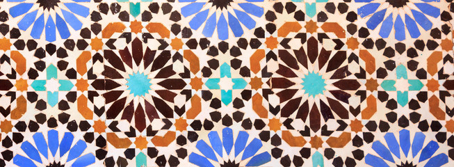 Islamic mosaic Moroccan style useful as background - 144386301