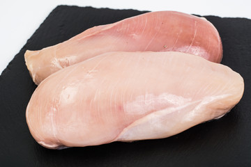 Raw chicken fillet