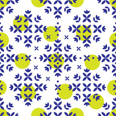 Seamless plant vector pattern