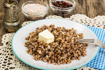 Buckwheat porridge with butter