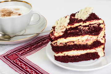 Traditional American Red Velvet Cake