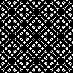 Vector monochrome texture, subtle geometric seamless pattern. Black & white abstract background, traditional motif, oriental style. Repeat tiles. Dark design element for prints, decor, textile, cover