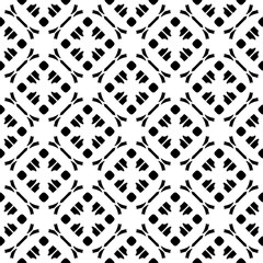 Vector monochrome texture, subtle geometric seamless pattern. Black & white abstract background, traditional motif, oriental style. Repeat tiles. Design for prints, decor, textile, fabric, furniture