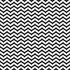 Vector seamless pattern, black & white horizontal smooth zig-zag wavy lines. Simple striped monochrome texture. Abstract repeat background. Design element for prints, decoration, textile, digital, web