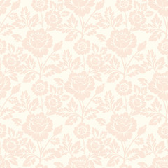 Vector flower seamless pattern background. Elegant texture for backgrounds. Classical luxury old fashioned floral ornament, seamless texture for wallpapers, textile, wrapping.
