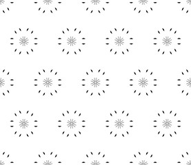 Obraz premium Vector ornamental seamless pattern, light minimalist geometric background, abstract monochrome minimal floral texture. Stylish modern design element for prints, decor, digital, fabric, textile, cloth