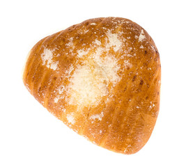 Fresh sweet wheat roll Isolated on White Background