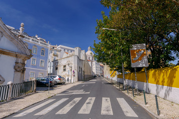 Naklejka premium Lisbon. Old streets.