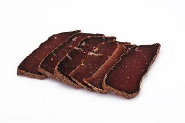 Dried beef basturma, chopped