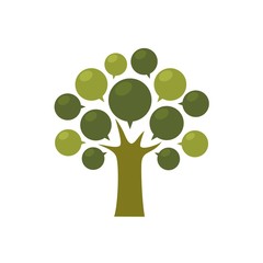 Creative and unique tree logo vector 